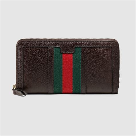 her gucci tobacco brown color leather women's wallet|gucci wallet men brown.